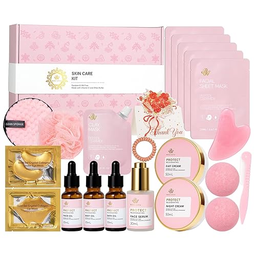 Miniatura 26 de Regalos para el día de San Valentín para mujeres y hombres, juego de 23 piezas de cuidado de la piel, kit de baño y cuerpo, juego de regalo de spa,