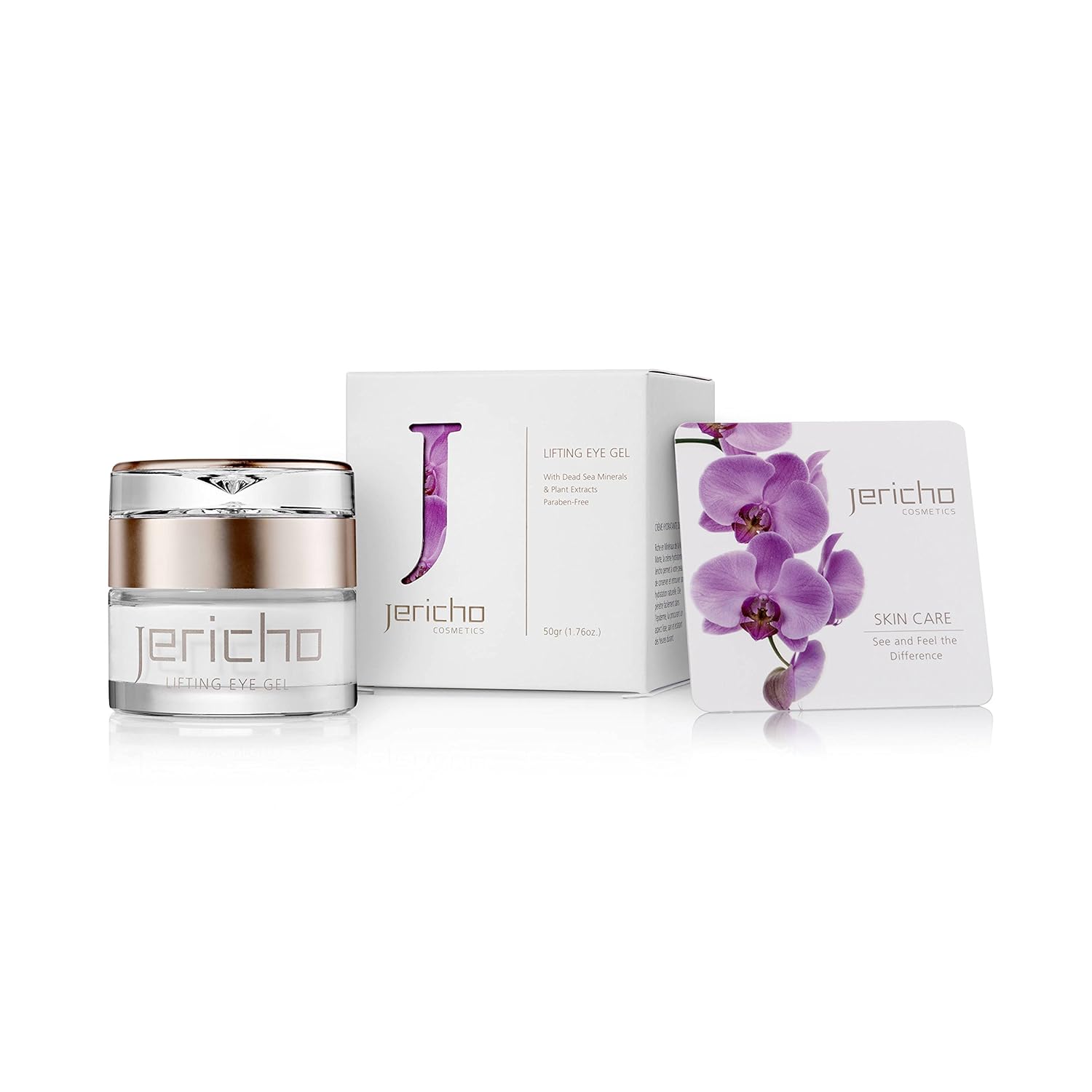 Jericho Cosmetics - Eye Cream Gel for Dark Circles, Puffy Eyes and Under Eye Wrinkles - Contains Anti Aging Agents: Minerals from the Dead Sea, Olive Oil & plant extracts