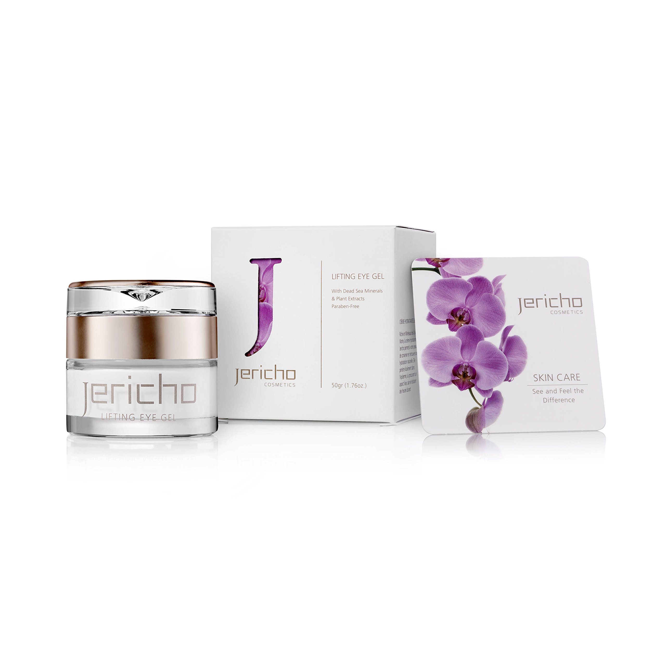 Jericho Cosmetics - Eye Cream Gel for Dark Circles, Puffy Eyes and Under Eye Wrinkles - Contains Anti Aging Agents: Minerals from the Dead Sea, Olive Oil & plant extracts