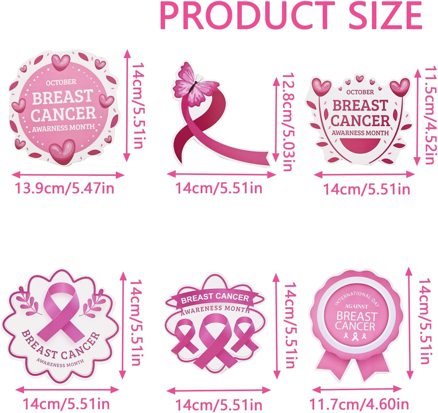 Meaningful Gift for Women’s Support and Awareness Events - Breast Cancer Awareness Decorations, 24PCS Pink Ribbon Hanging Swirls Ceiling Streamers, Hope & Support Hanging Cards - Image 2