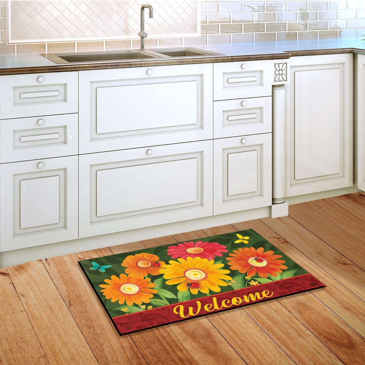 Briarwood Lane Colorful Daisies Doormat