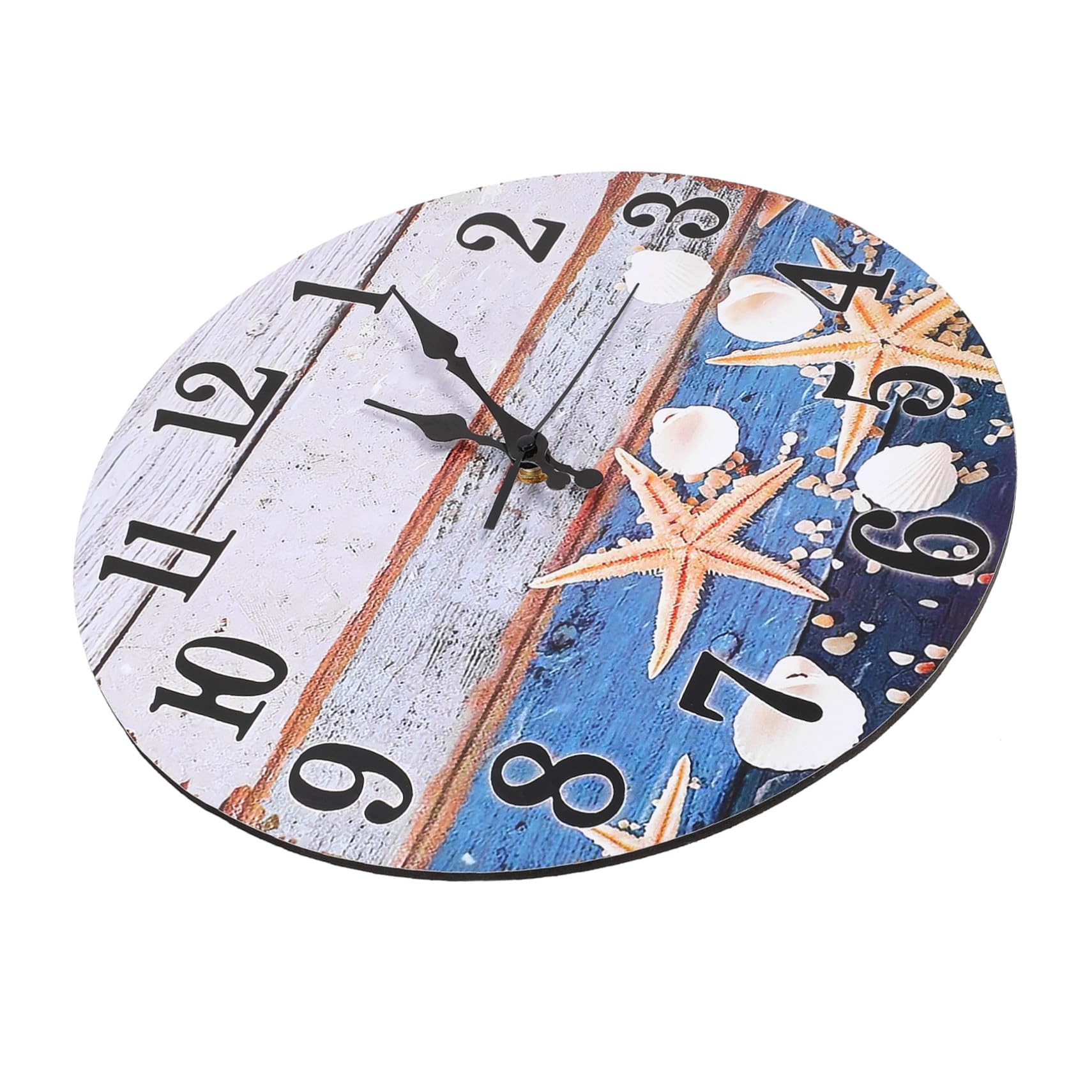Horloge silencieuse bord de mer sans tic-tac pour chambre et salon