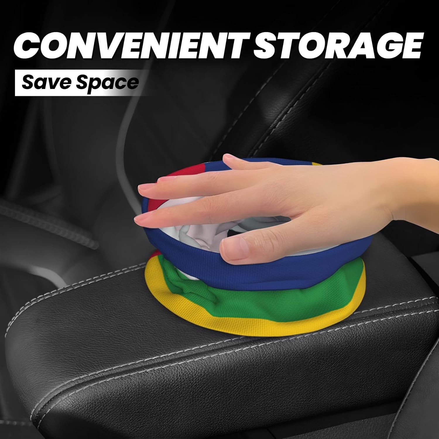 Central African Flag Print Car Trash Can Cars Organizer,Cars Trash bin, Garbage Can for Truck SUV Trucks Sedans