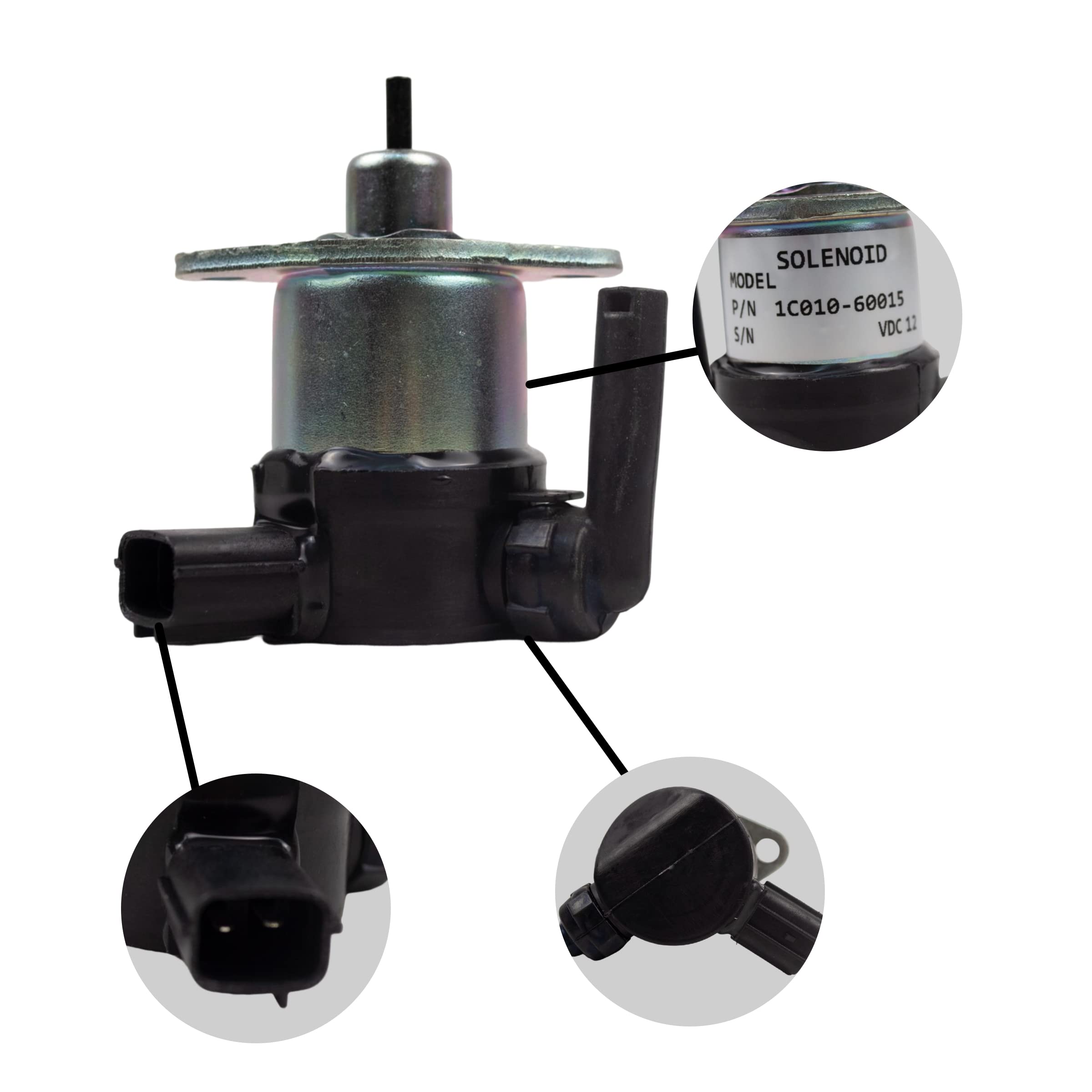 Amazon.com: RABROPAR 12V Fuel Shut Off Shutdown Solenoid 1C010