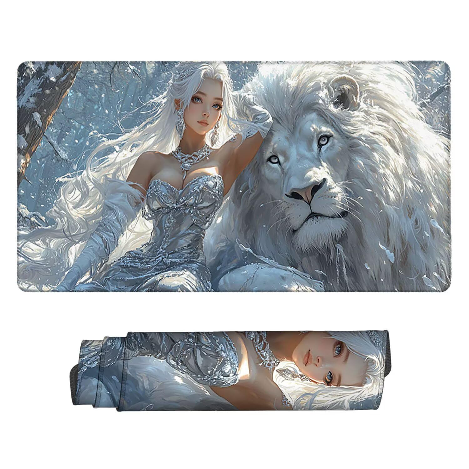 Podkładka pod mysz do gier, 1600 x 800 mm, XXL, duża gamingowa podkładka pod mysz, wodoodporna podkładka pod mysz, długa podkładka na biurko z przeszytymi krawędziami, mata na biurko z gumową podstawą