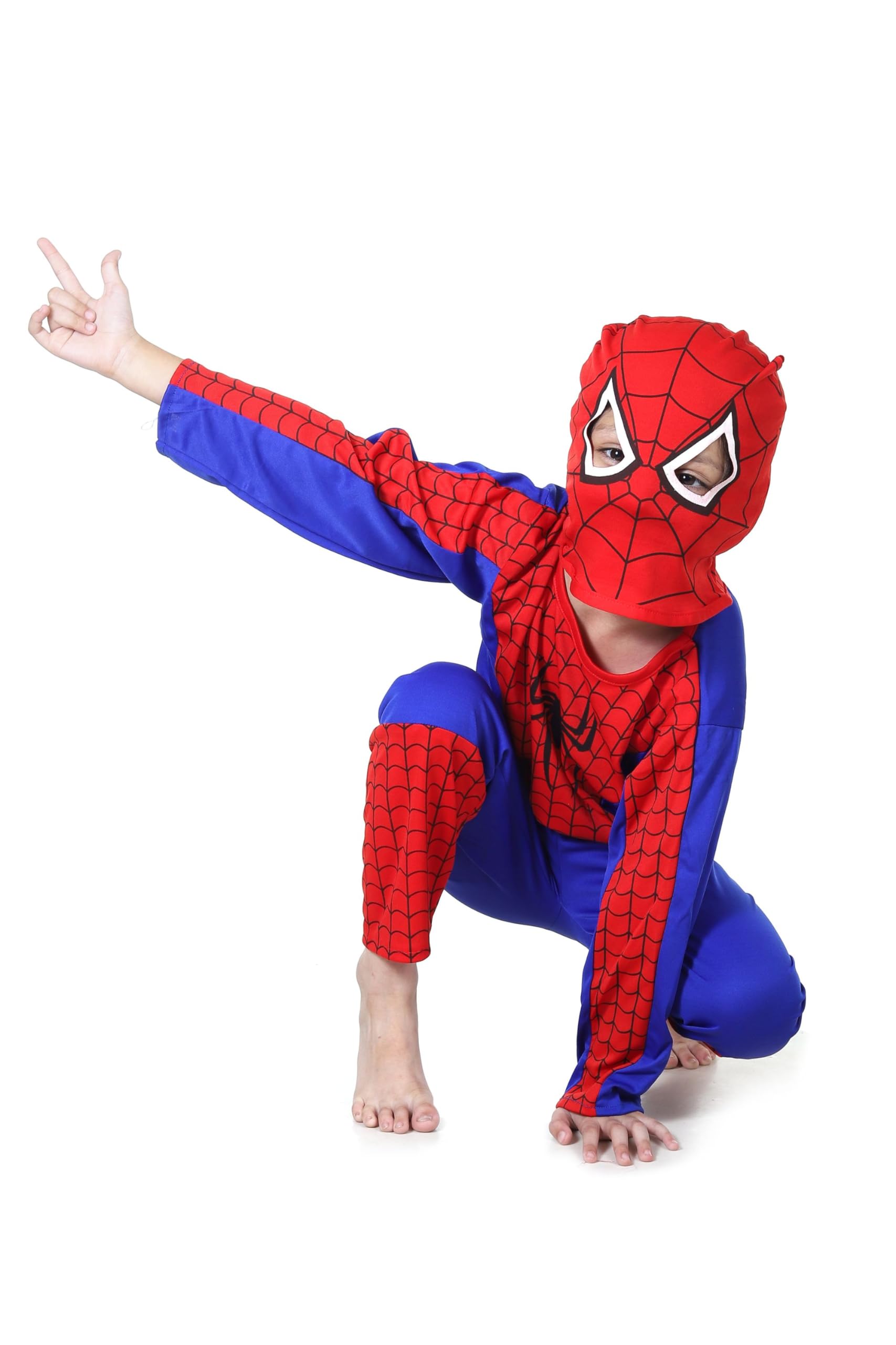 KAVI ECOM Hosiery Superhero Costume For Kids Halloween Dress Fancydress Birthday Gift | Cosplay Bodysuit for Boys and Girls (A1)