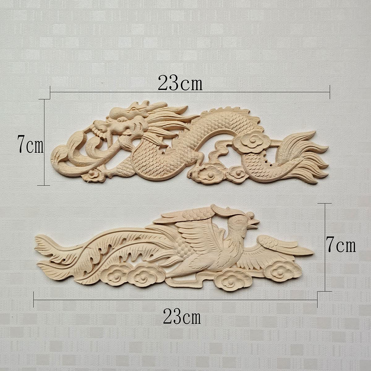 木彫りの透かし彫り木製アップリケオンレー木製デカール木製家具ドア壁コーナーホームフラワー装飾モールディング 40*40 センチメート Amazon.co.jp: ウッドデコレーション 木彫り デカールコーナー ペアセット 龍 鳳凰 モチーフ モールディング 装飾材 塗料なし 木 製 家具装飾 レリーフ DIY ドア 壁 家具飾り インテリア : DIY・工具・ガーデン