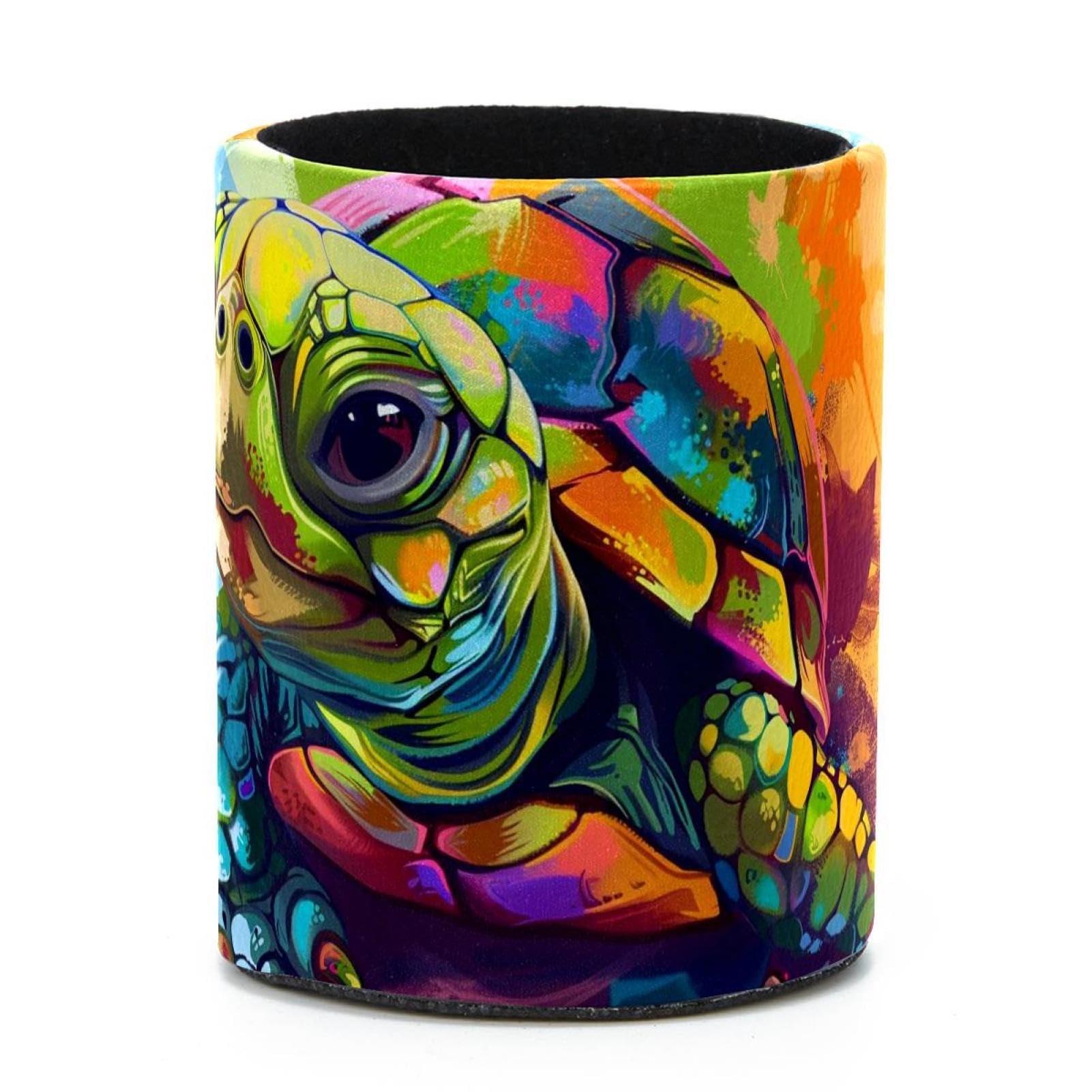 VAPOKF Round Pencil Holders for Desk, Turtle Colorful Pen Holders Pen Pot Makeup Brushes Storage Desktop Stationery Supplies Organiser for Home Office