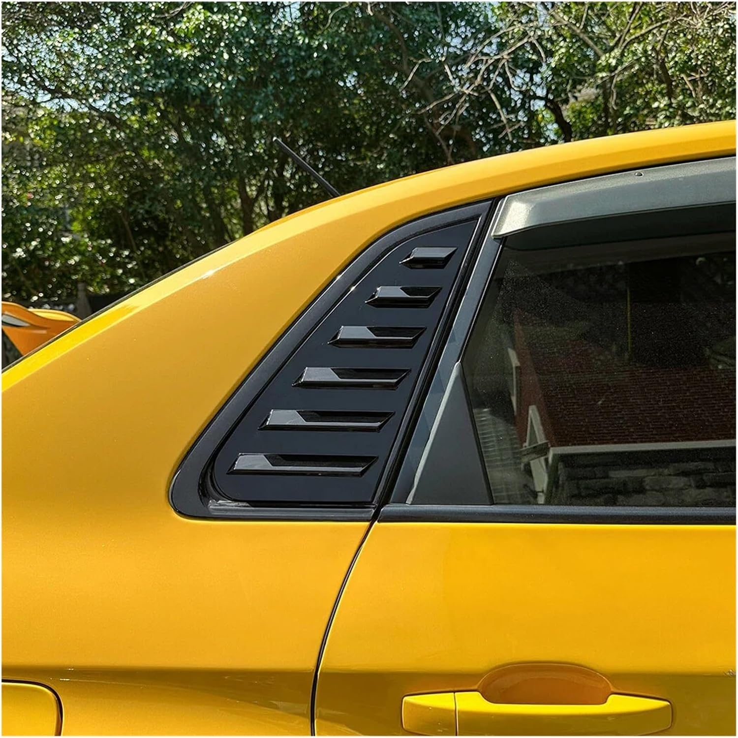Fit for Subaru Impreza WRX STI 2011-2014 Car Rear Window Louver Shutter Cover Side Vent Trim Windshield Cover ABS Car Accessories(Carbon Look)