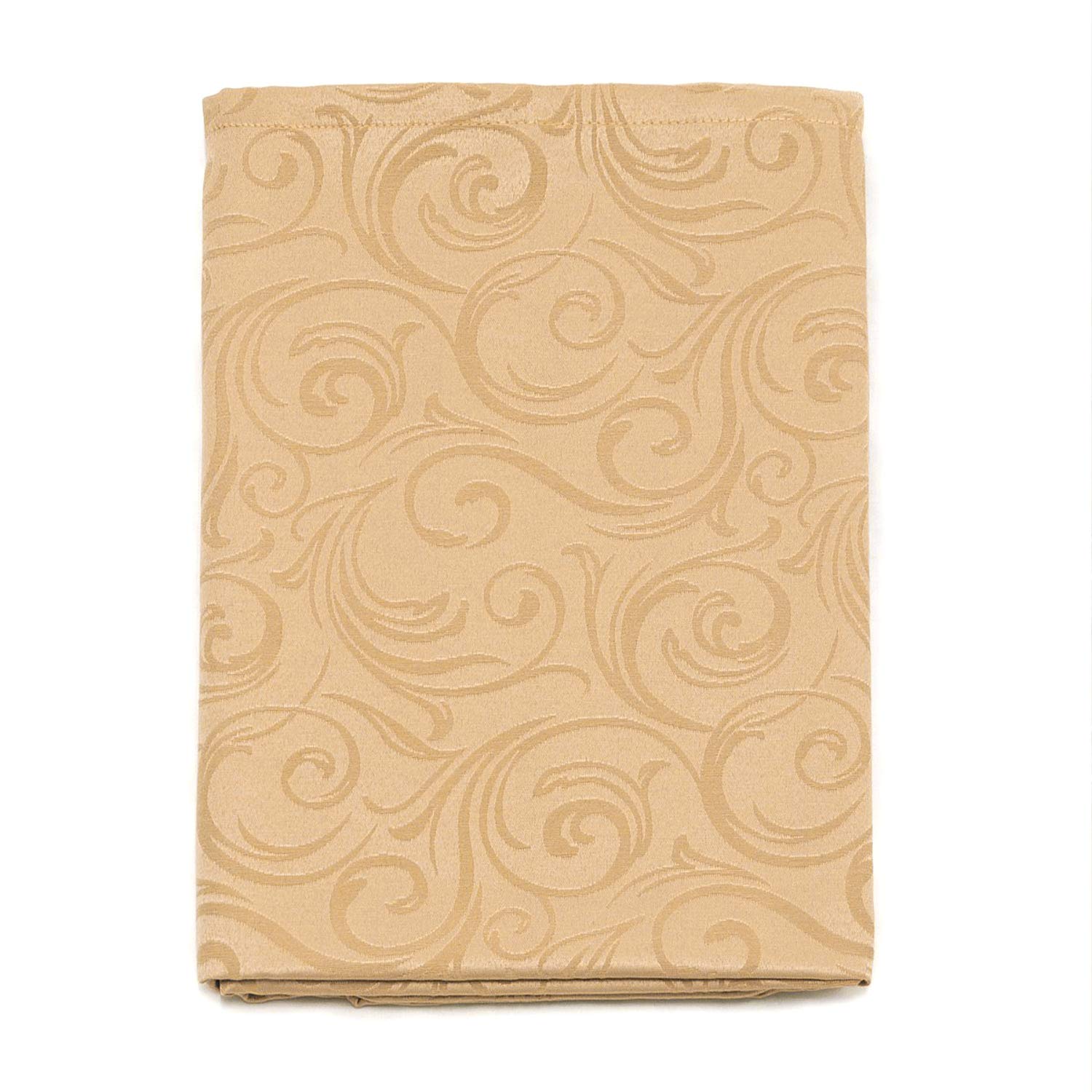BGEUROPE Mantel DE Lujo - Beige Anti-Stain Tratamiento - Grande - Ref, Lyon, Beige, 59 x 157 (150 x 400cm)