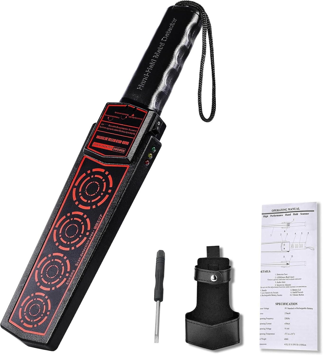 Metal Detector Wand for Security and Woodworking,Portable