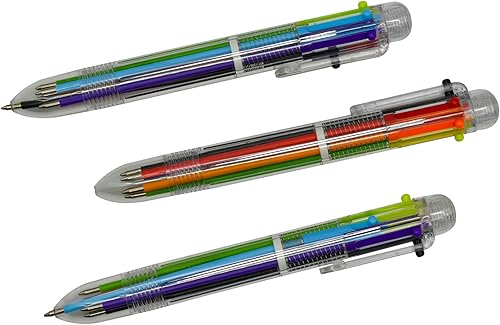 Miniatura 8 de Maydahui 20 bolígrafos multicolores 6 en 1, bolígrafos retráctiles de colores surtidos para una escritura suave
