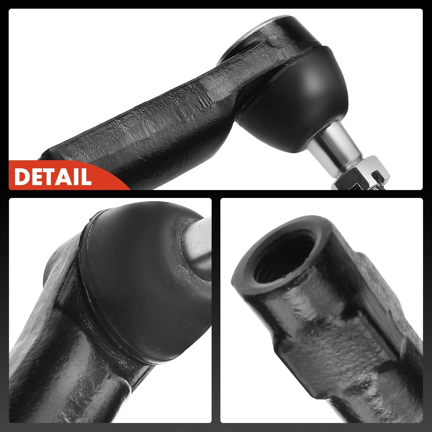 A-Premium 2 x Front Outer Tie Rod Ends, Compatible with Ford Mustang 82-93, LTD 83-86, Fairmont 82-83, Granada 82, Thunderbird 82-88, Mercury Capri 82-86, Cougar 82-88, Marquis 83-86, Zephyr 82-83