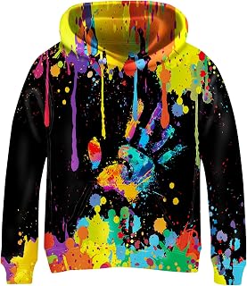 3D Digital Printed Kids Hoodies for Boys and Girls Sweatshirts 6-15 Years