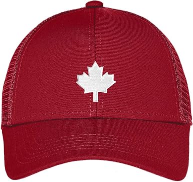 Canada Maple Leaf Patch Mesh Back Hat 