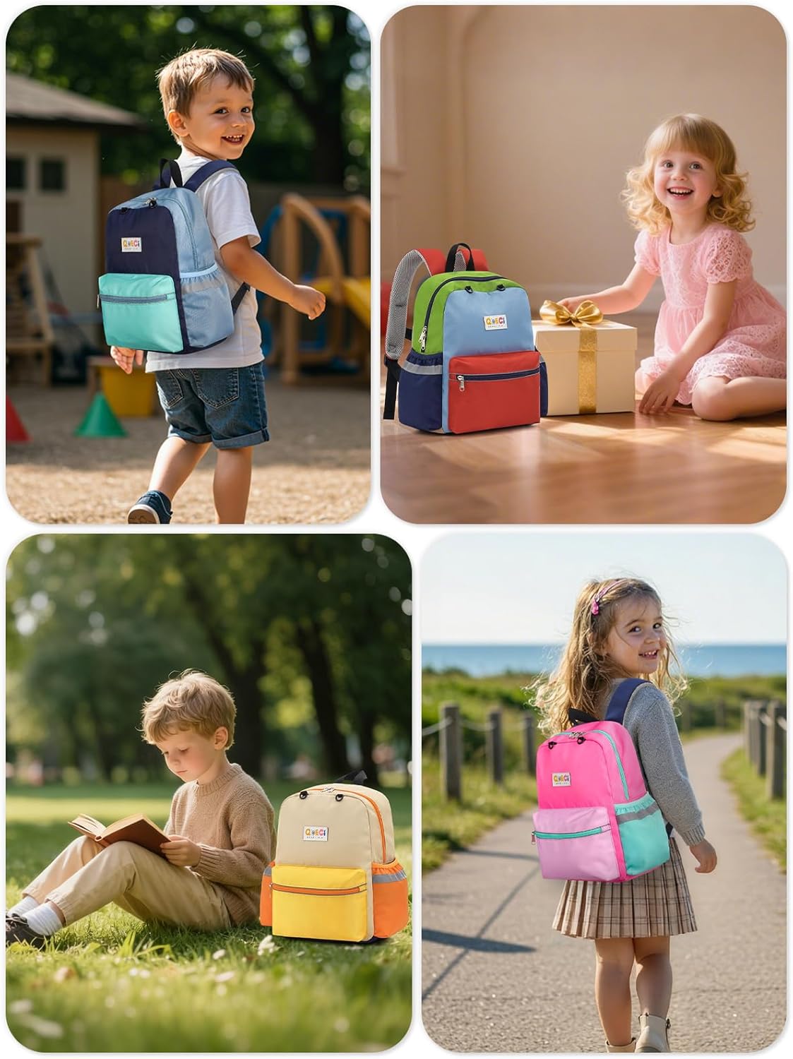 Toddler Backpack for Boys Girls 2-5, Kids Preschool Backpack, 13inch Little Kids Backpack Daycare School Bookbag for Kindergarten Elementary School Travel,Yellow