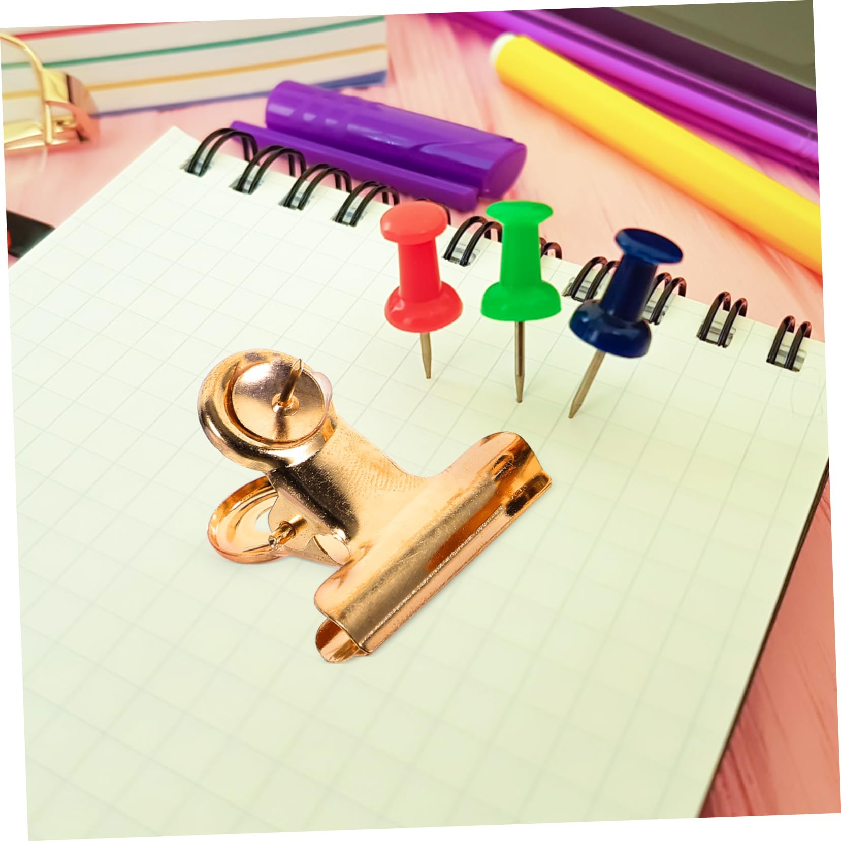 EXCEART 5ensembles Épingles Doré Pour Tableau Punaises Décoratives Pour Carte Accessoires De Bureau Épingles à Bulletin De Lieu