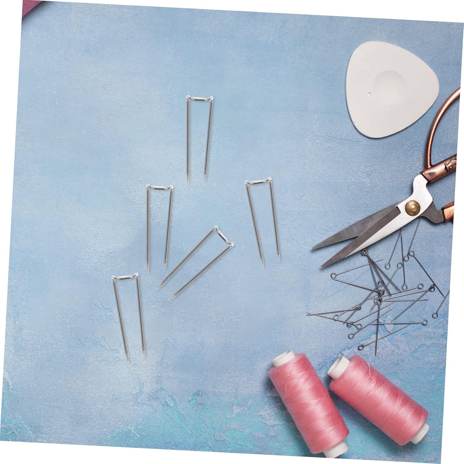 SEWACC 200pcs u Shaped Stitching Pins Sewing Pins for Quilting Crafts and Clothing Decoration Positioning Needles for Home Sewing Projects