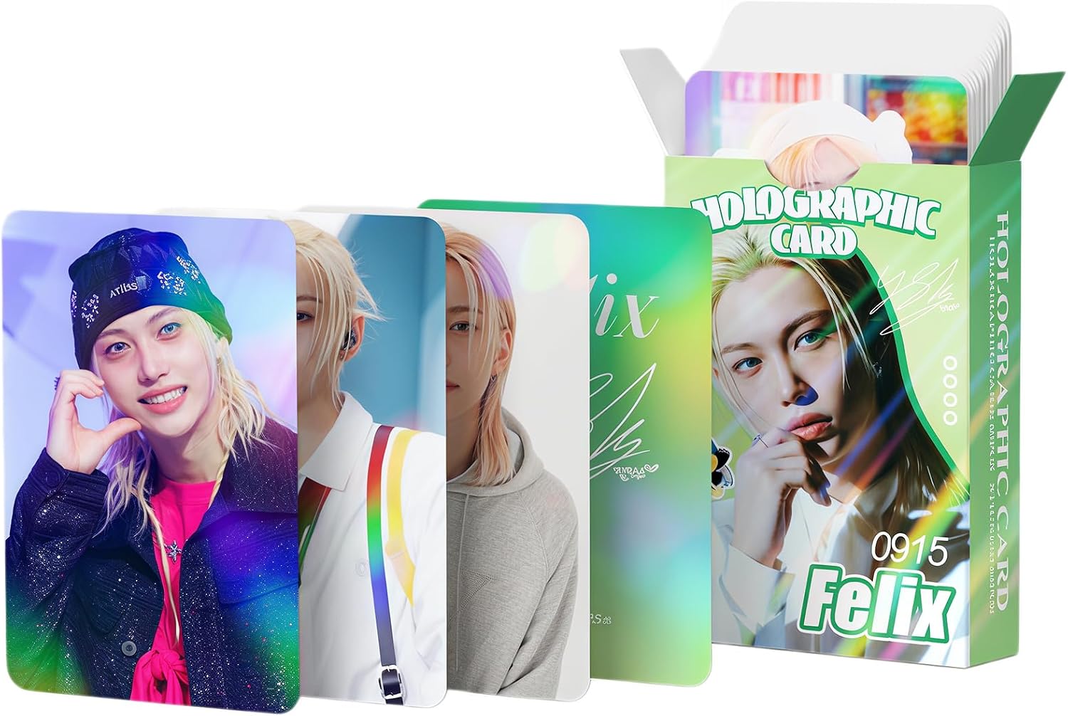 PYAJUU Stray Kids Photocards 124 PCS FELIX Photocards with 64 PCS Stickers KPOP Gift Lomo Merch for Straykids Boys and Girls Straykids Laser Photo Cards 2026 Greeting Cards