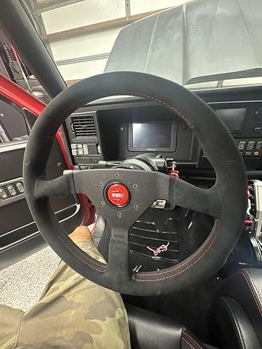 MOMO Montecarlo Alcantara Steering Wheel | 350mm | Black Grip