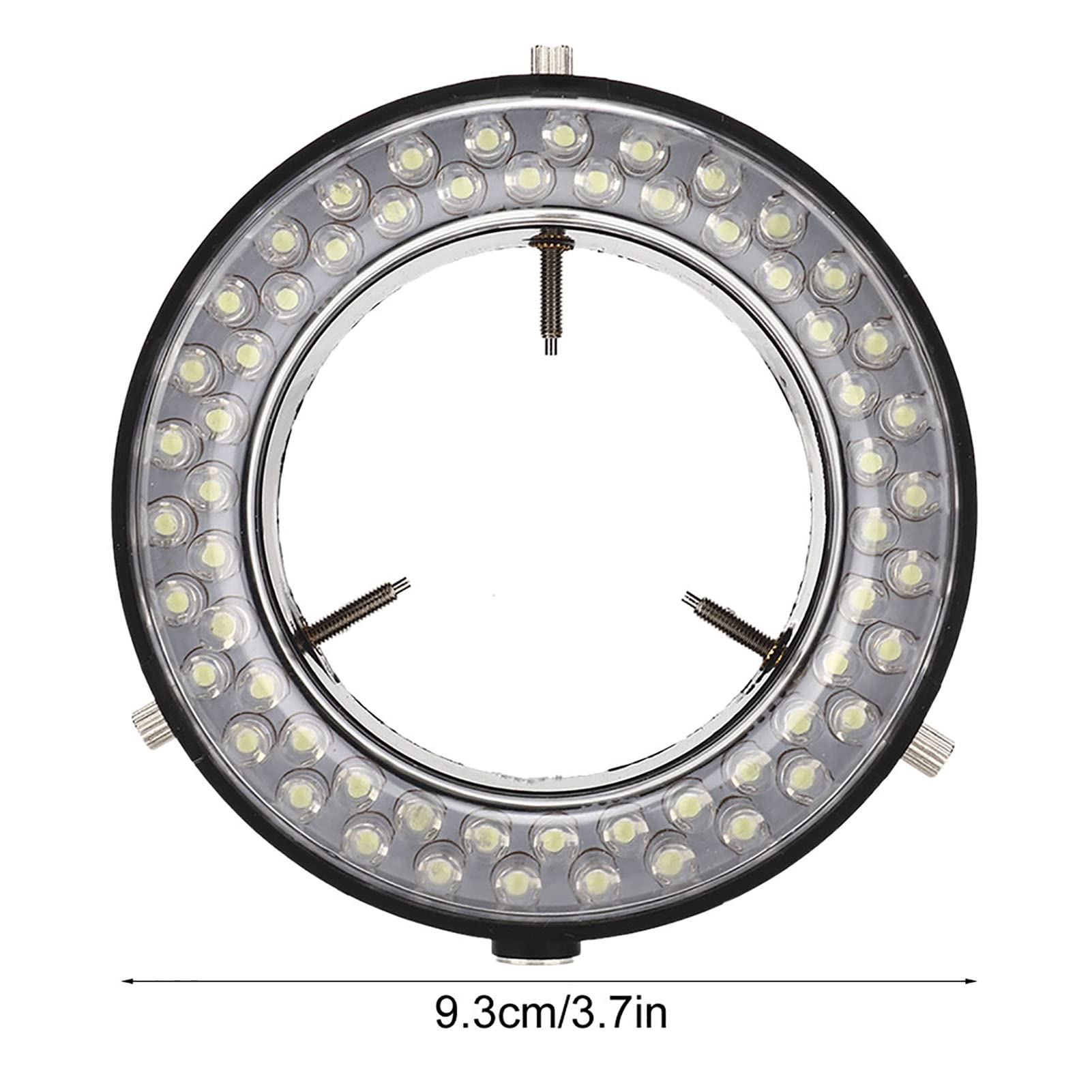 Lampada per Microscopio Stereo a Luce Anulare Illuminatore a Sorgente di Lampada per Microscopio a LED per la Riparazione di Gioielli, per Microscopio Stereo da Laboratorio(Spina UE 220V)