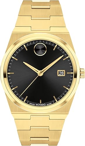 Movado Bold Quest Men's Sport Watch - Swiss Quartz Movement, Stainless Steel Link Bracelet - 5 ATM Water Resistance - Luxury Fashion Timepiece for