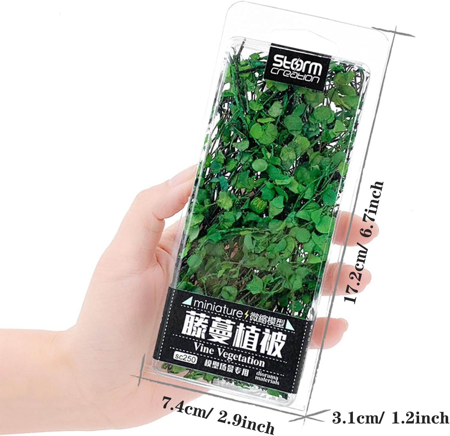 Woohome Model Scenery Leaf, 1 PCS Realistic Miniature Leaves Simulation Leaves with Tweezers for Train Landscape Railway Artificial Grass Modeling