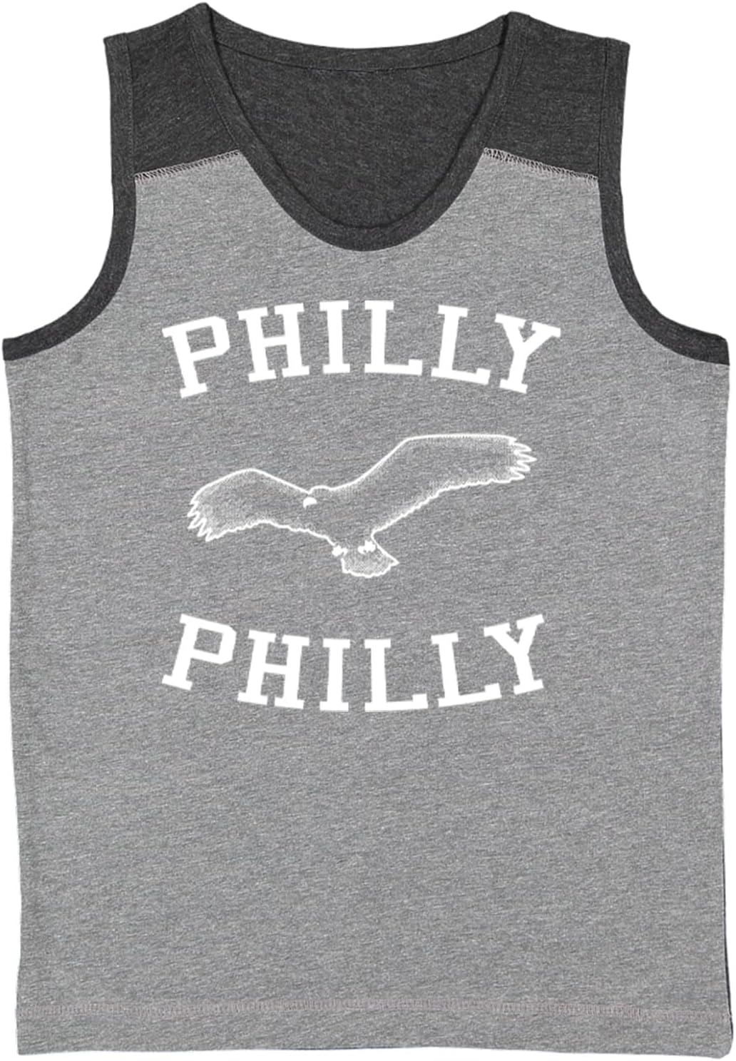Philly Philly - Sports Eagle Youth Contrast Back Tank Top