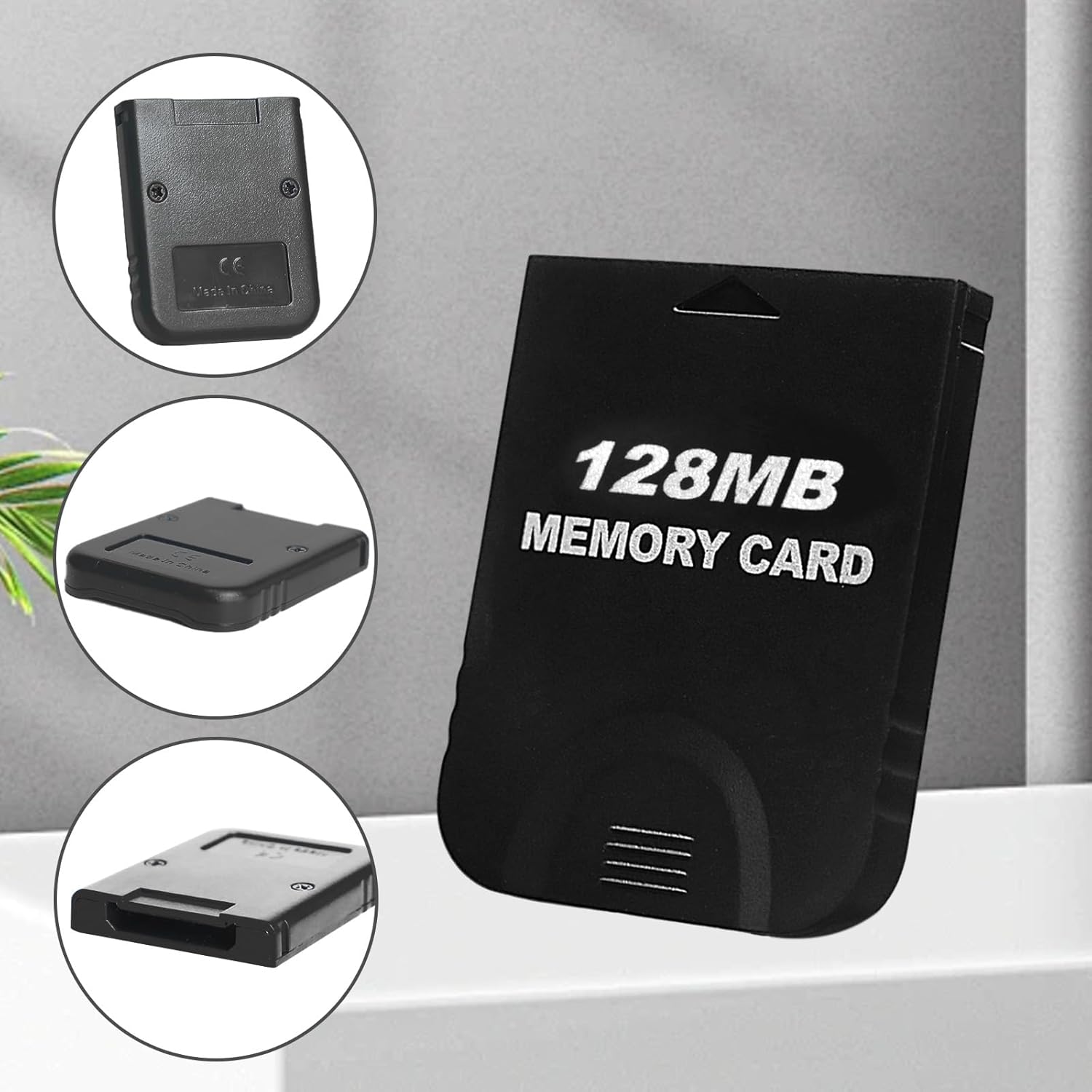 128MB(2043 Blocks) High Speed Gamecube Memory Card, Game Memory Card Compatible for Nintendo Gamecube and Wii Console Accessory Kits (Black) - Image 3