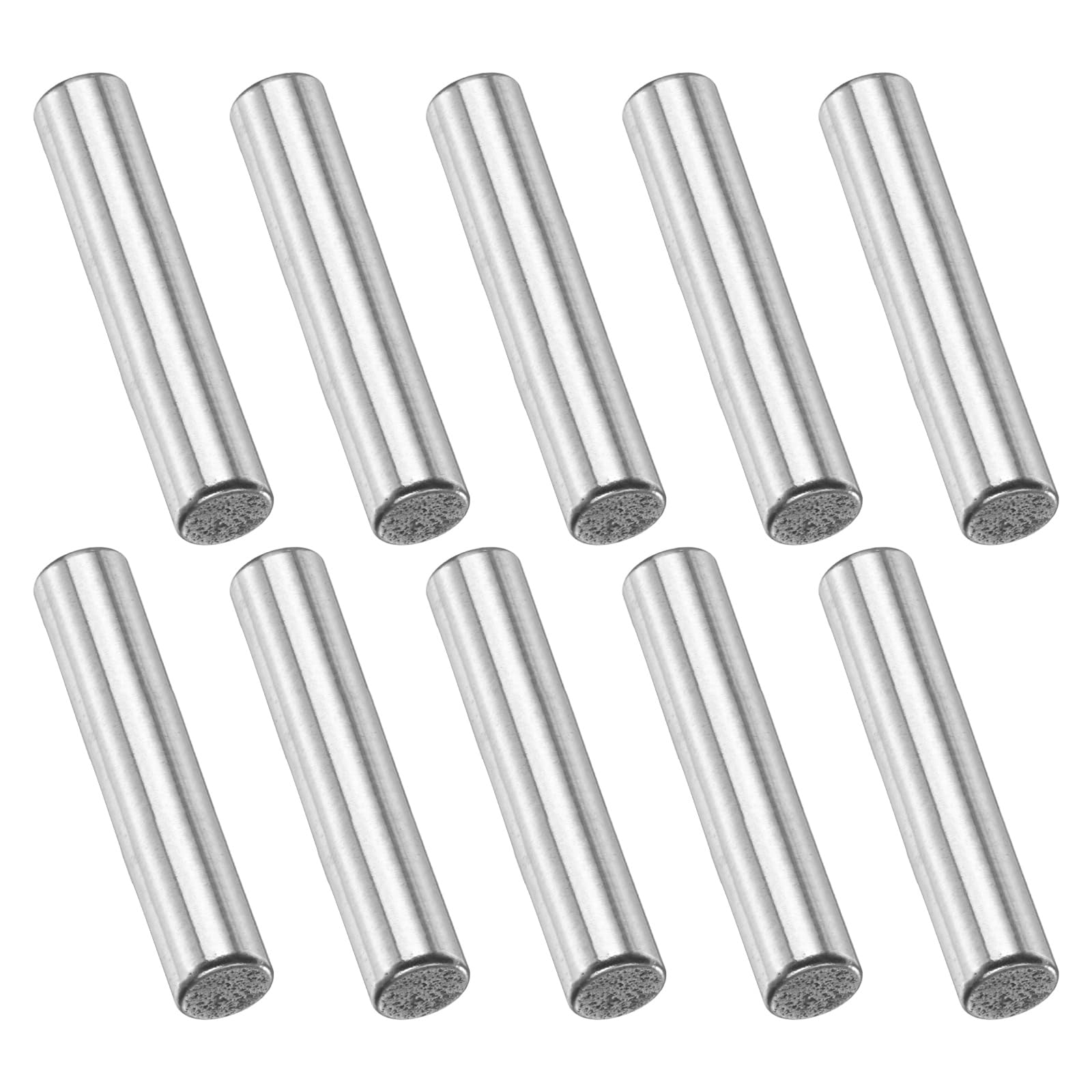 PATIKIL 10 Pcs Carbon Steel Dowel Pins, 1/8inch x 3/4 " Round Metal Rods Linear Rail Rod Shaft Solid Bar Stock for Pegs Support Shelves DIY Craft Shaft Model Car Gear — image 1