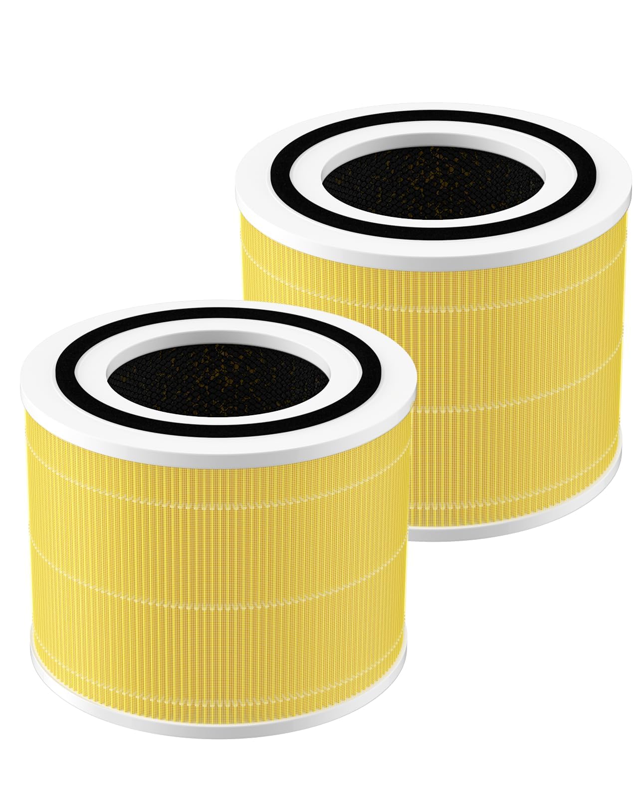 Lot de 2 filtres de rechange Core 300 pour purificateurs d'air LEVOIT Core 300 et Core 300S, 3 en 1 Core 300 Pet Aller-gy Filter Efficiency Carbon Filtration System, Core 300-RF-PA