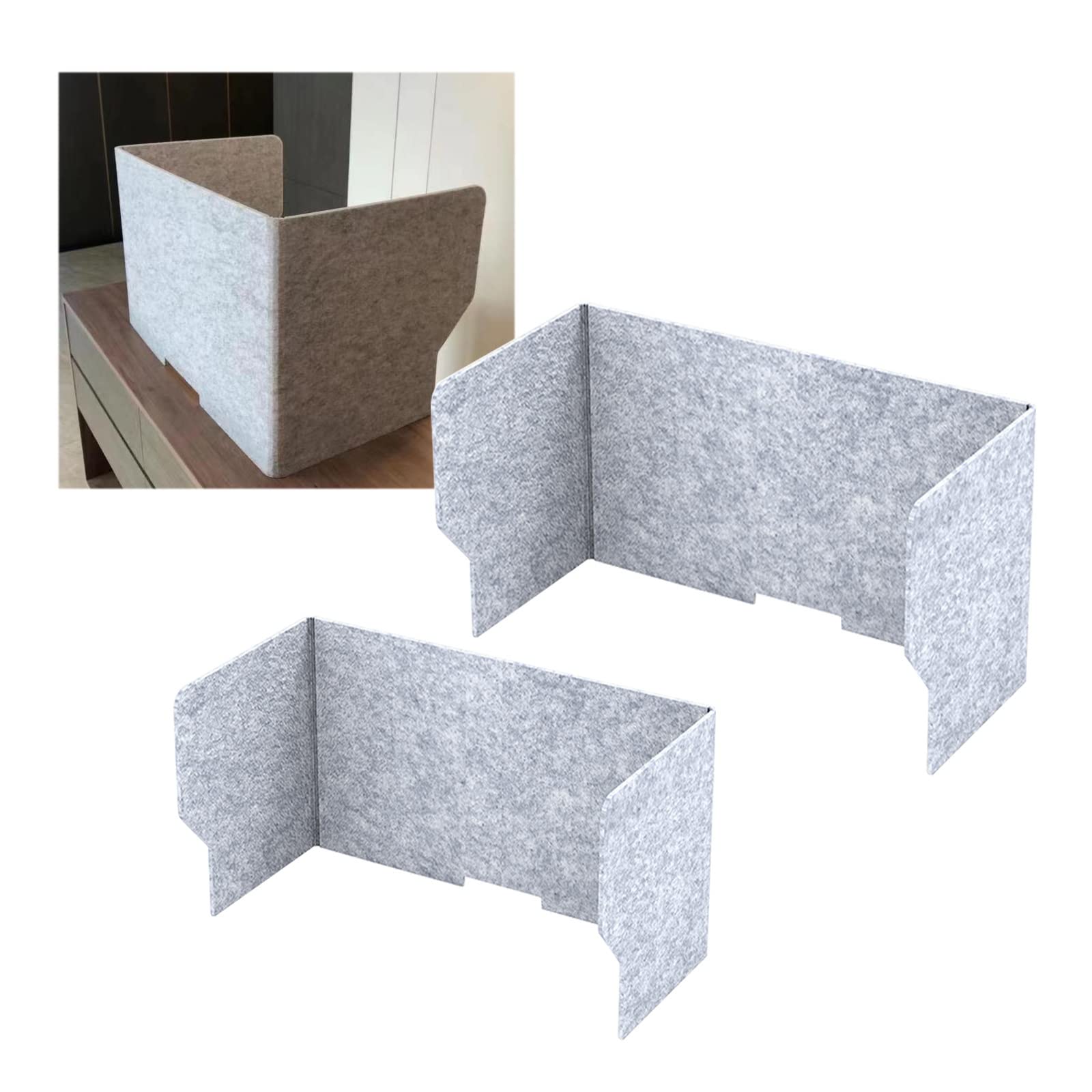 HJYCLFAZU Acoustic Desk Divider Set of 224"x31"x39" Soundproof Privacy Shields for Offices and SchoolsFoldable Partitions Noise Reduction Enhanced Focus