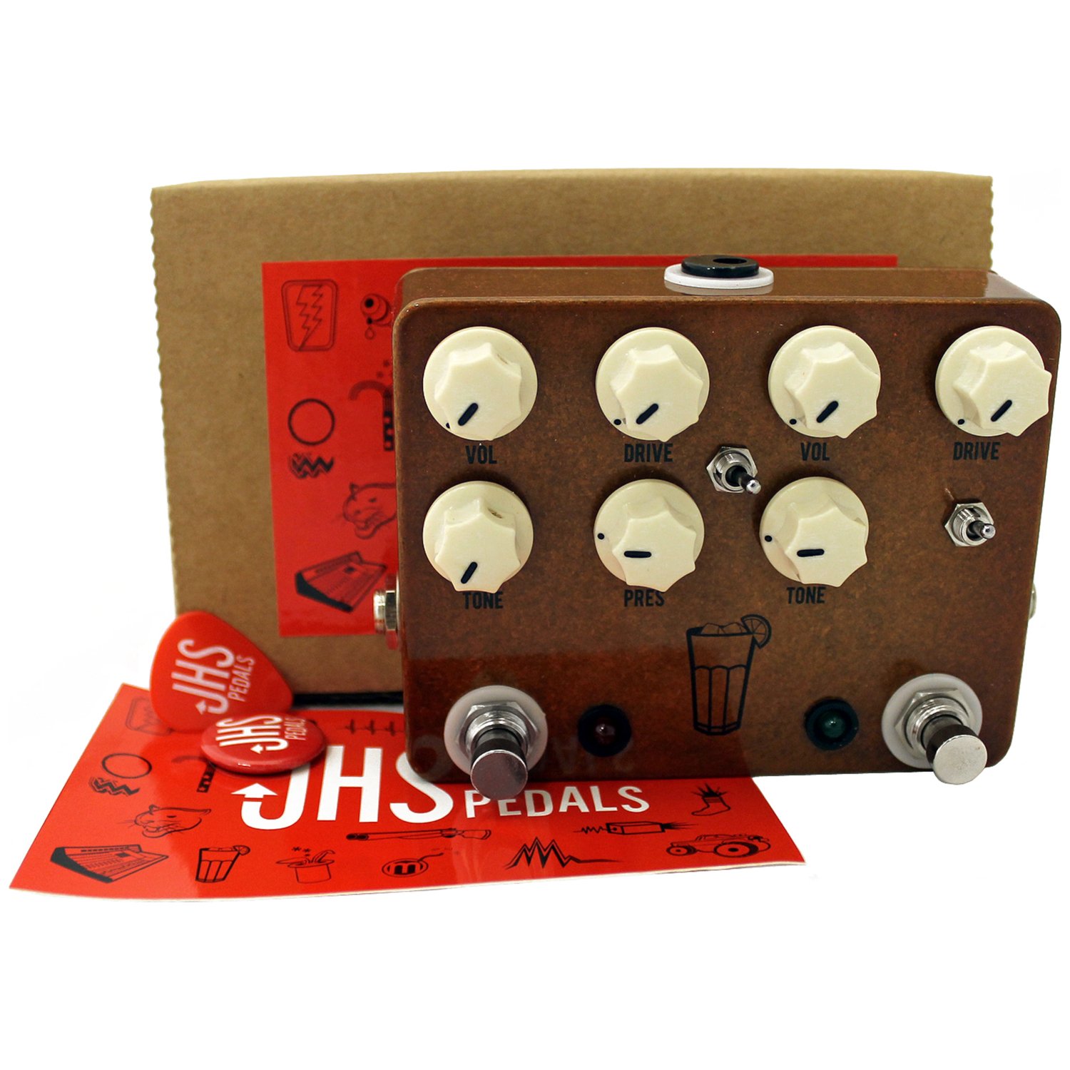 Amazon.com: JHS Sweet Tea 2 in 1 Ovedrive/Distortion with JHS 