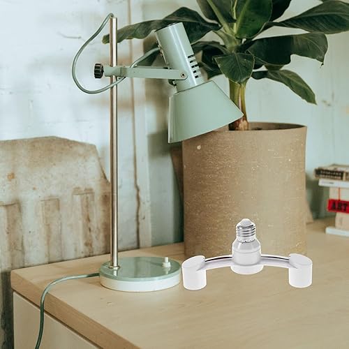 Miniatura 6 de TEHAUX 2 piezas E27 divisor de zócalo de luz, 2 en 1, cabeza de lámpara E27, bombilla LED, toma de corriente de luz convertidor, adaptador de