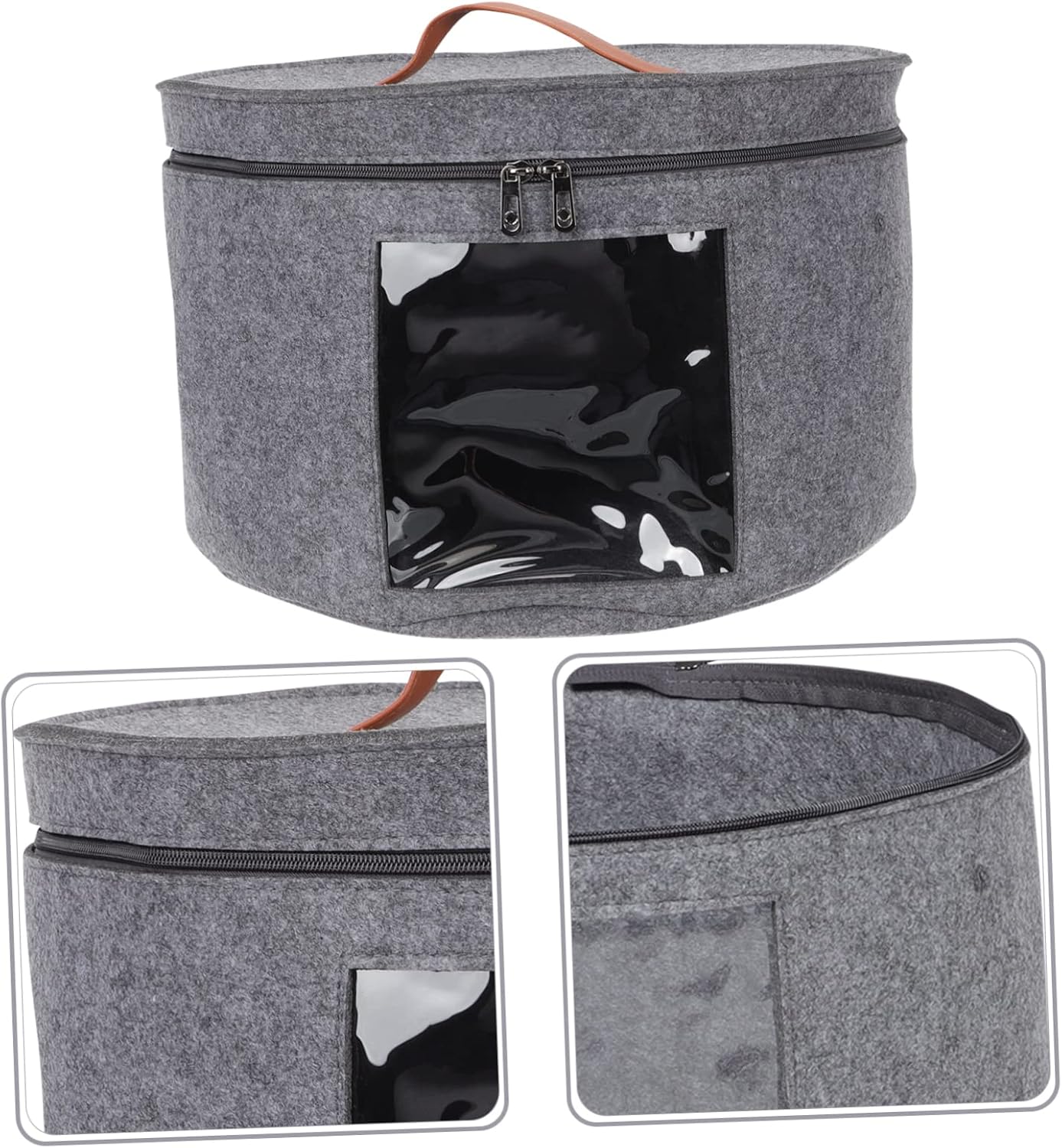 Outanaya Hat Storage Organizer Box, Foldable Travel Case Xmas