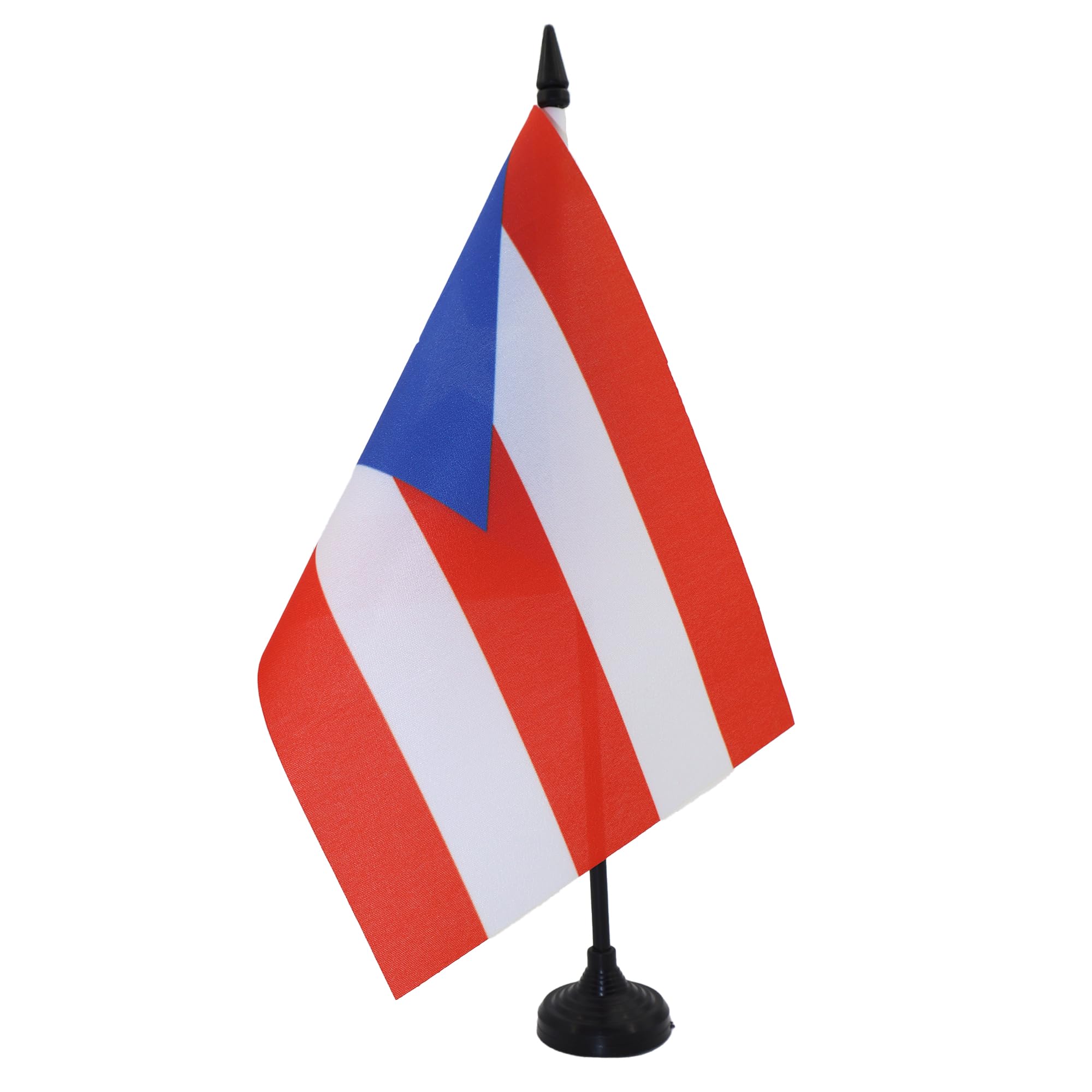 AZ FLAG Puerto Rico Table Flag 6x8 in 100D Polyester Plastic Base