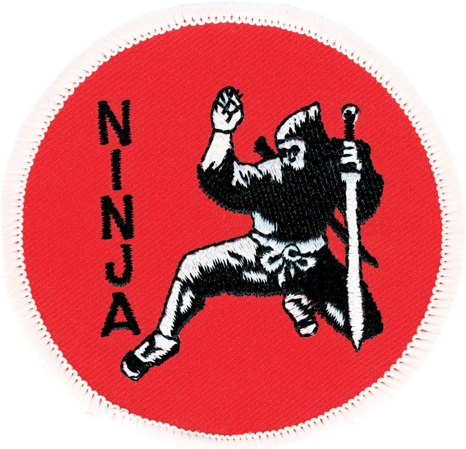 Tiger Claw Patch - Ninja 4'' Black/Silver/Red Patch