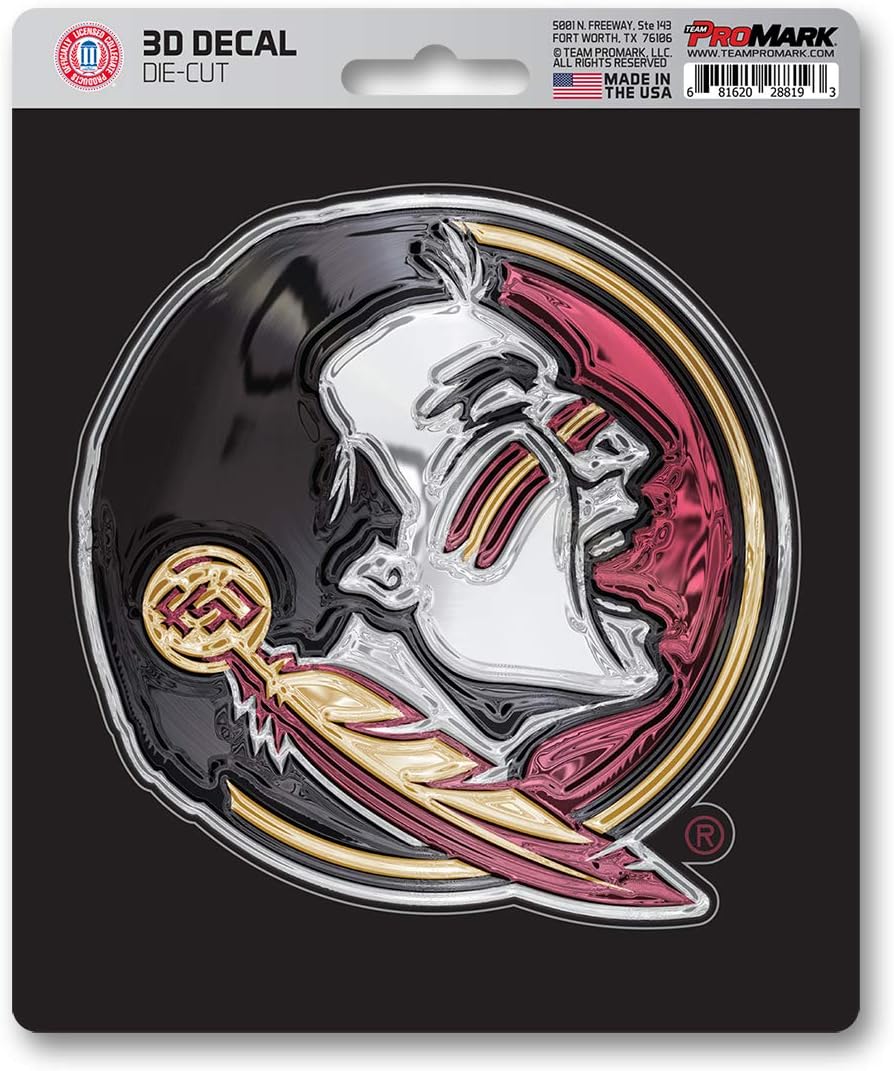 FANMATS 62809 Florida State Seminoles 3D Decal Sticker