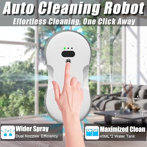 Miniatura 2 de Robot de limpieza de ventanas Robot limpiador de ventanas ultra delgado equipado con rociadores de agua dobles y detección inteligente de bordes