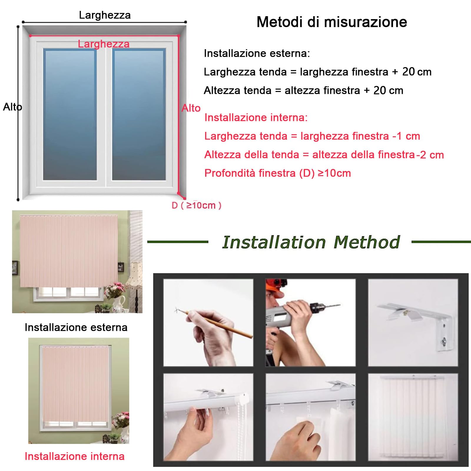 Tende Verticali A Doghe 98mm Personalizzabili - Oscuranti Per Interni, Ufficio E Casa - Foto 9