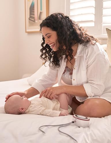 Momcozy V1 Pro Tire lait Electrique, Aspiration 300 mmHg, Collecteurs gradué 230 mL, Électrique mains libres silencieux, Tétons DoubleFit anti-fuite, 3 rythmes × 15 niveaux - 9