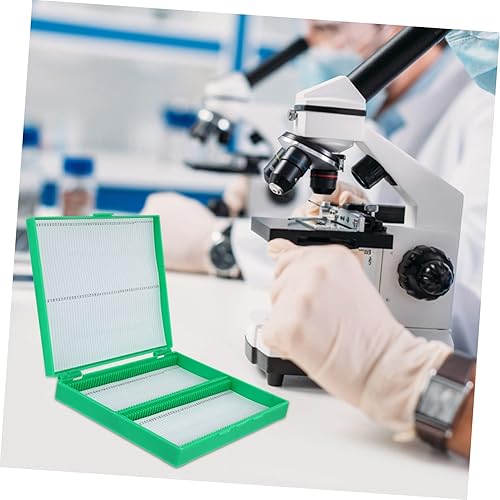 Miniatura 9 de Gatuida 3 unids Slice Box Cajas de almacenamiento de diapositivas Cajas Organizadoras Microscopios Microscopio Slide Holder Histología Slide Cover