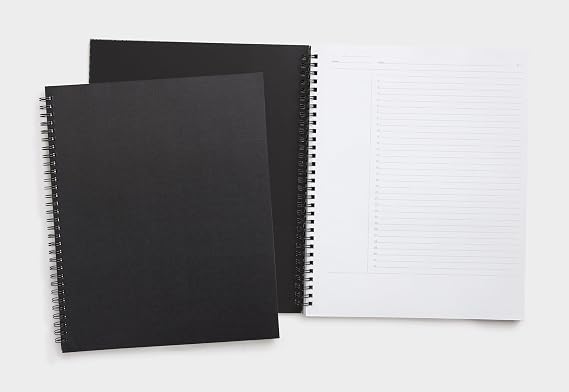 TRU RED Large Soft Cover Project Planner Notebook, Black