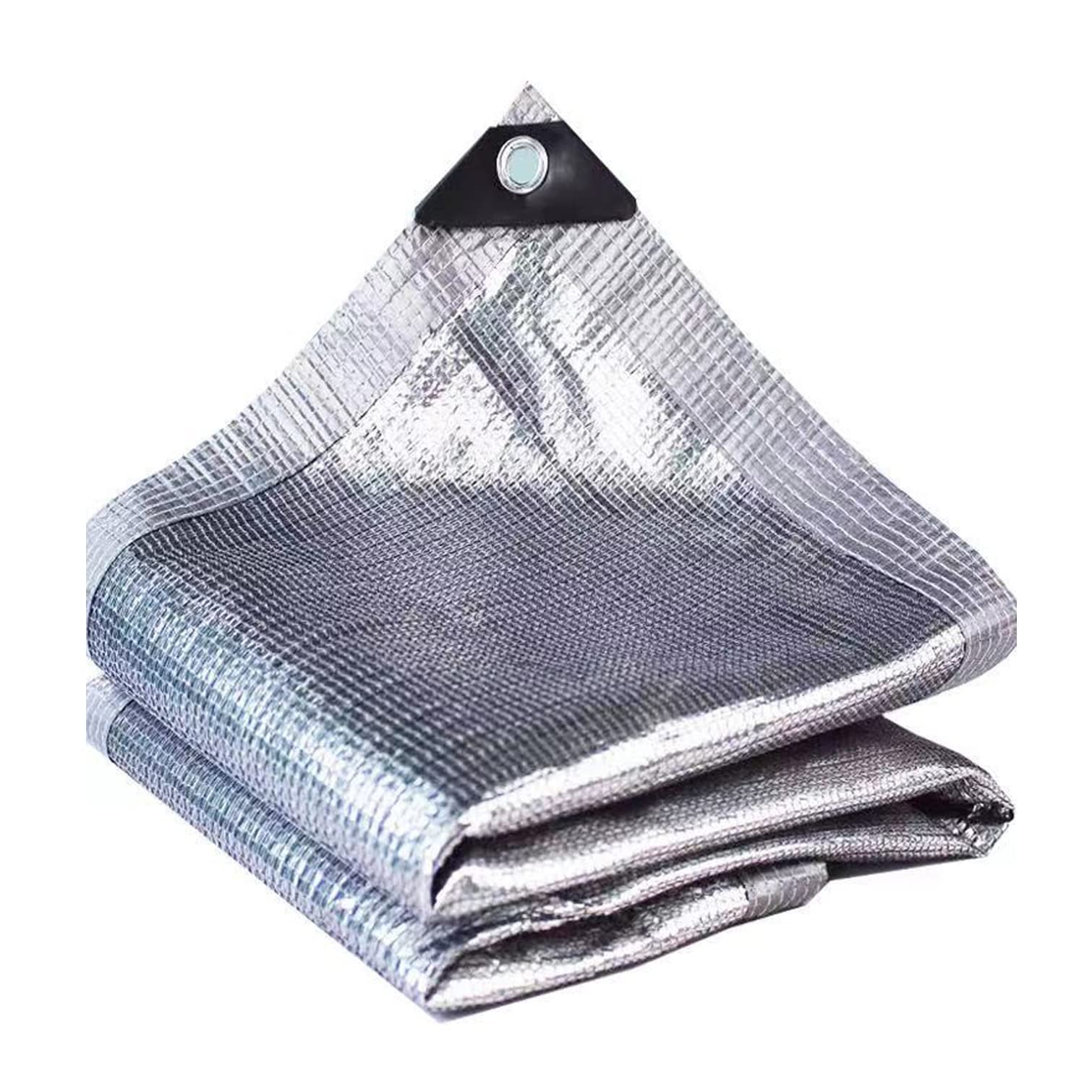 Voile de protection UV léger aluminium réfléchissant serre terrasse extérieur 2x7m