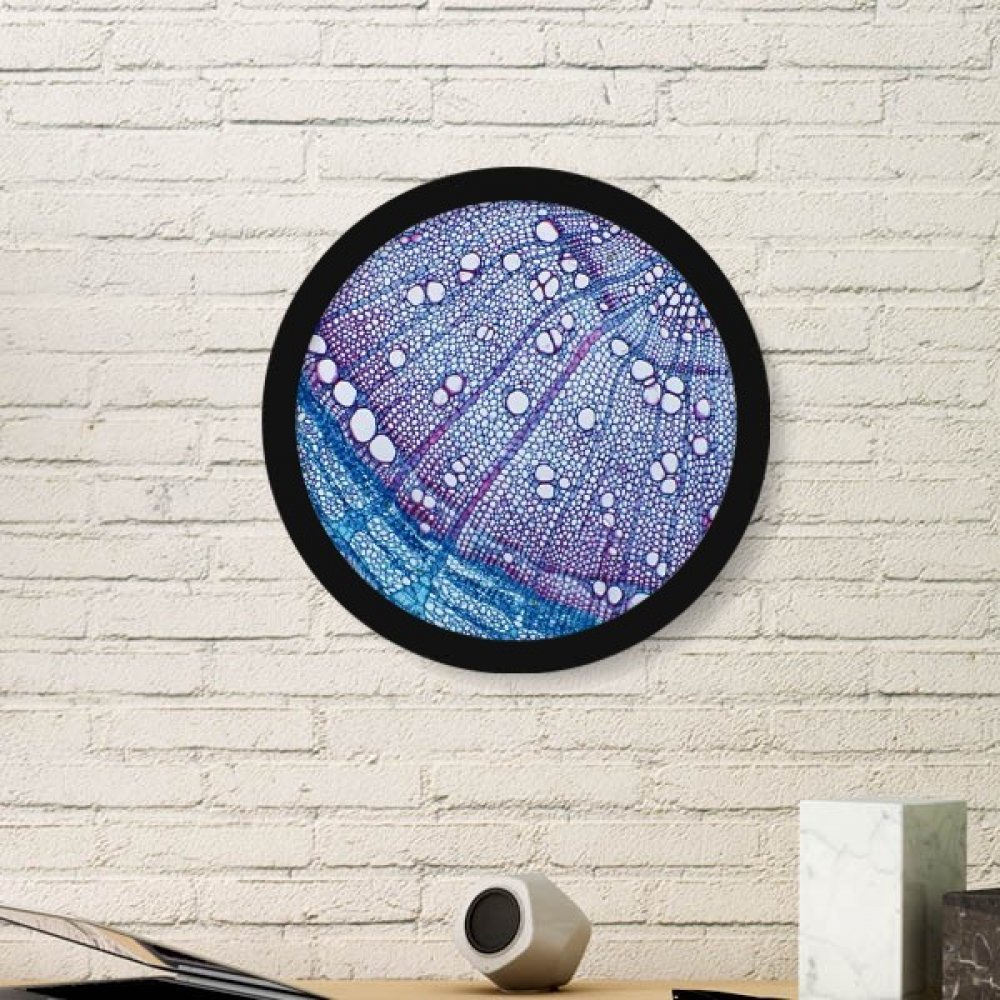 Cadre photo bleu motif cellule en bois noir DIYthinker Medium pour décoration murale