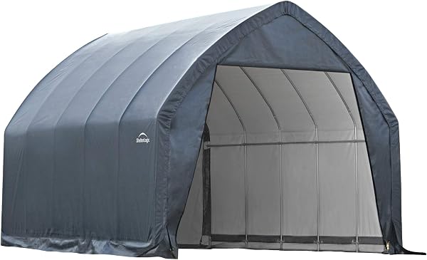 ShelterLogic Garage-in-a-Box Portable Outdoor Garage for SUV and Full-Size Trucks, All-Season Car Canopy Carport with Al