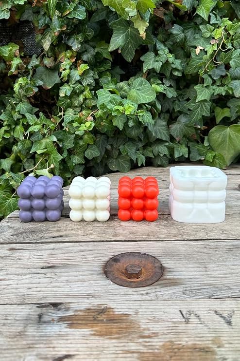 Rufus Concept Bubble Küp Tekli Mum Kalıbı (Silikon) 1 Adet