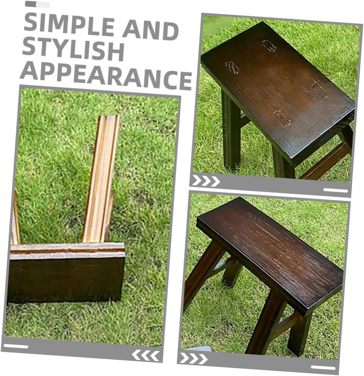 PRETYZOOM Multi-Purpose Small Bench: Step Stool for Boys and Girls Dance Stool Shoe Changing Bench Wooden Indoor Stool