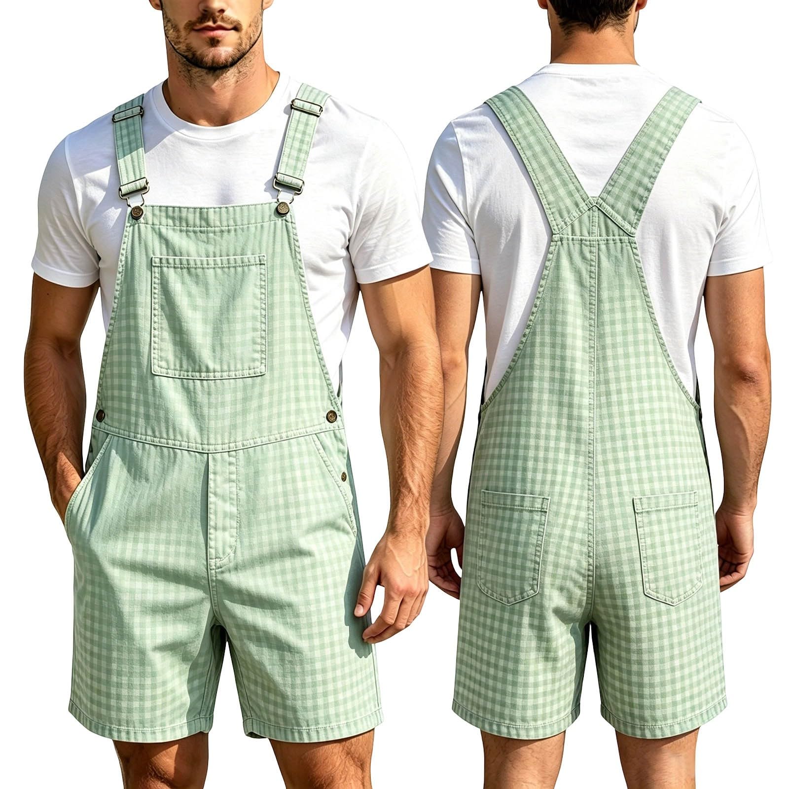 Peto corto para hombre, pantalones de trabajo de los 90, pantalones cortos elásticos de verano, peto, moderno, cargo, ocio, exterior, monos, peto, corto, para hombre, ligeros, aireados