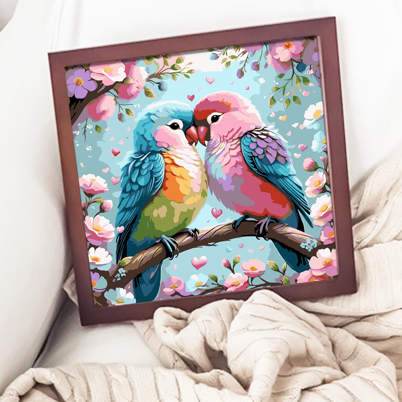 Kit De Pintura Por Números, Pintura Por Números Para Adultos, Lienzo Con Marco, Pintura Acrílica Fácil
